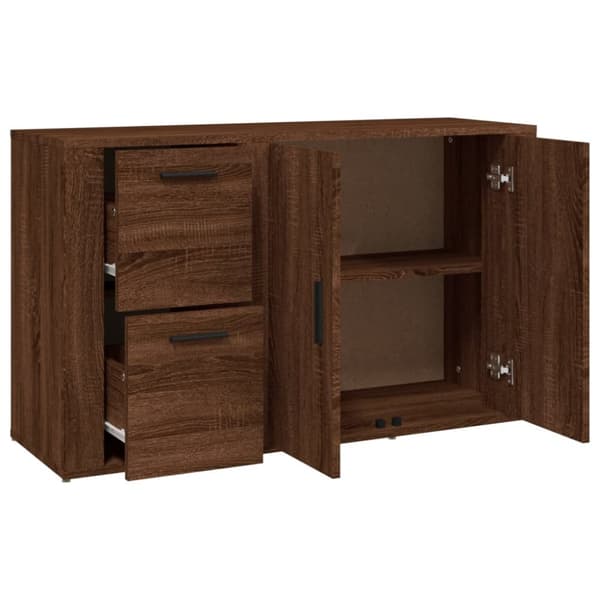 Senkki ruskea tammi 100x33x59,5 cm tekninen puu