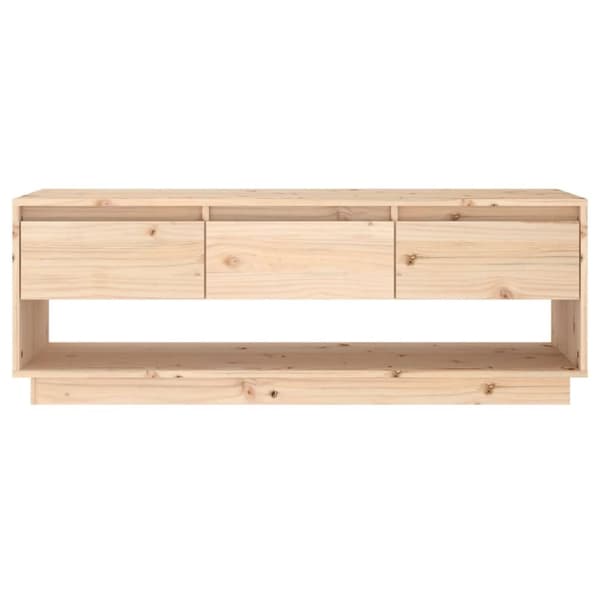 tv-bord 110,5x34x40 cm massivt fyrretræ