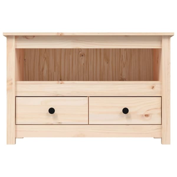 Tv-bänk 79x35x52 cm massiv furu