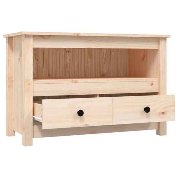 Tv-bänk 79x35x52 cm massiv furu