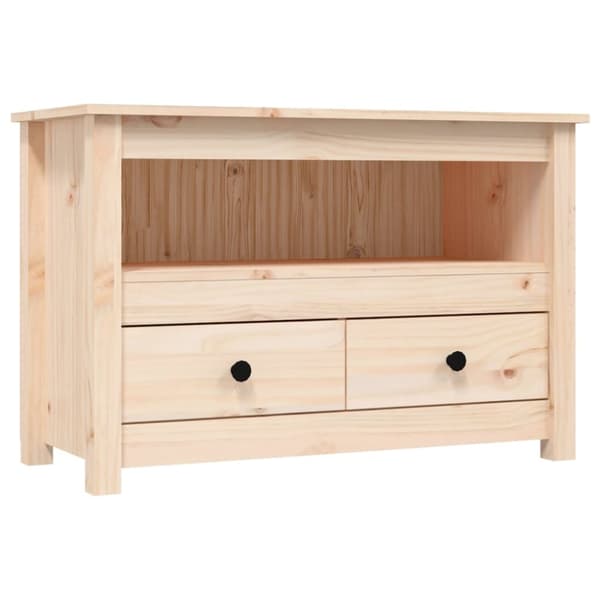 Tv-bänk 79x35x52 cm massiv furu