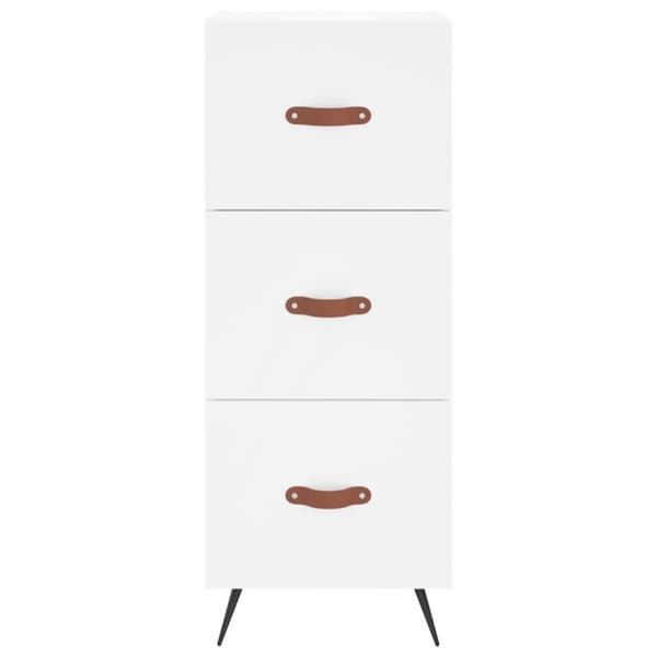skab 34,5x34x180 cm konstrueret træ hvid