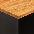 Miniatyrbild 8 av 10: Tv-bänk brun och svart 100x33,5x46 cm massivt mangoträ