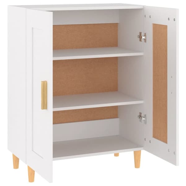 skænk 69,5x34x90 cm konstrueret træ hvid