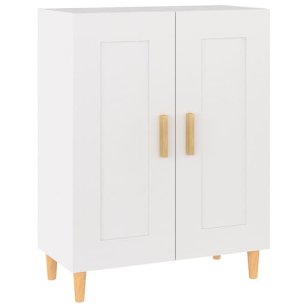 skænk 69,5x34x90 cm konstrueret træ hvid