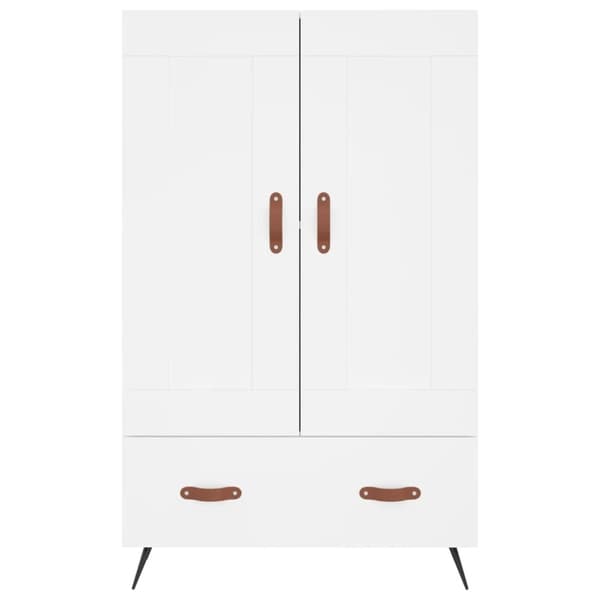 skab 69,5x31x115 cm konstrueret træ hvid
