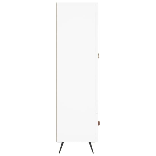 skab 69,5x31x115 cm konstrueret træ hvid