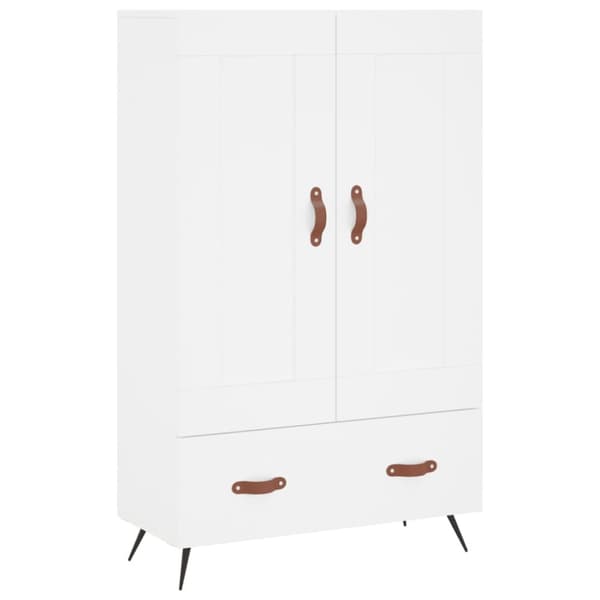 skab 69,5x31x115 cm konstrueret træ hvid