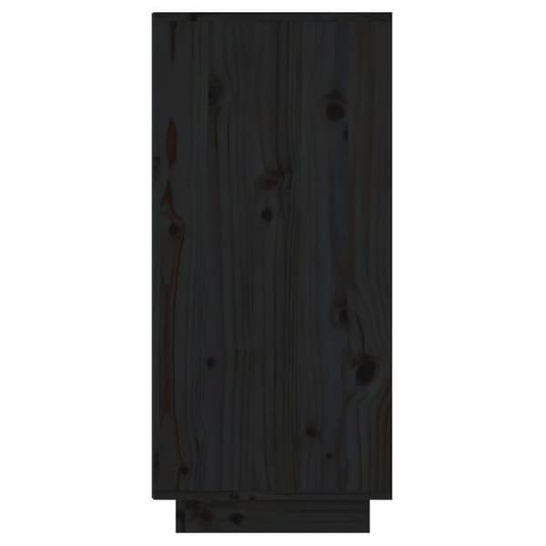 konsolskab 60x34x75 cm massivt fyrretræ sort