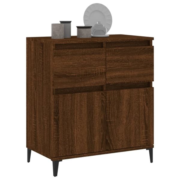 Senkki ruskea tammi 60x35x70 cm tekninen puu