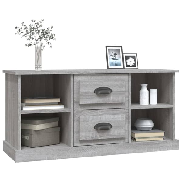 TV-taso harmaa Sonoma 99,5x35,5x48 cm tekninen puu