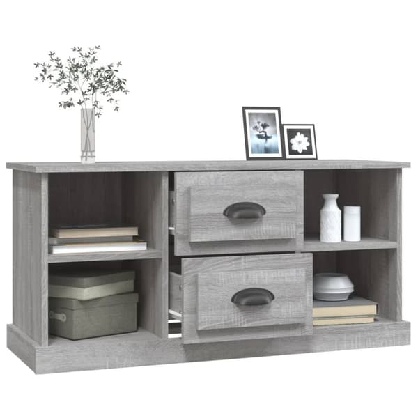 TV-taso harmaa Sonoma 99,5x35,5x48 cm tekninen puu