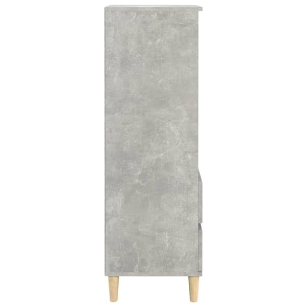 skab 40x36x110 cm konstrueret træ betongrå