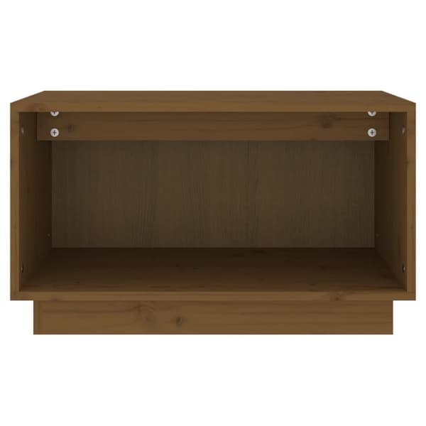 tv-bord 60x35x35 cm massivt fyrretræ gyldenbrun