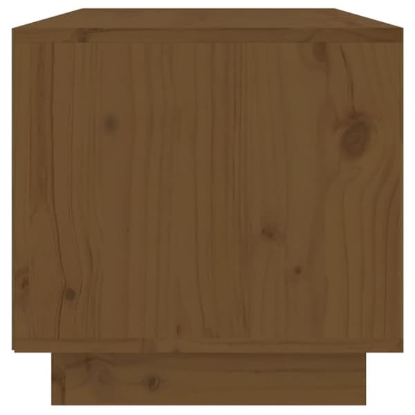 tv-bord 60x35x35 cm massivt fyrretræ gyldenbrun