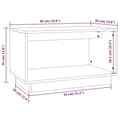 Miniatyrbillede 8 af 8: tv-bord 60x35x35 cm massivt fyrretræ gyldenbrun