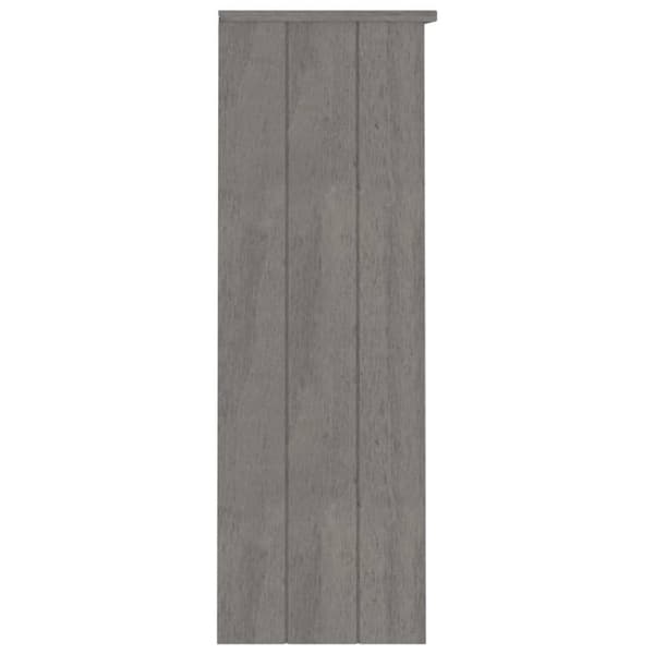 Yläkaappi HAMAR vaaleanharmaa 85x35x100 cm täysi mänty
