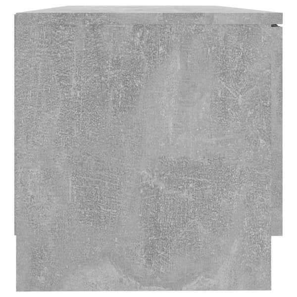 tv-bord 80x35x36,5 cm konstrueret træ betongrå