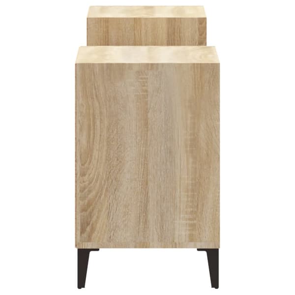 Tv-bänk sonoma-ek 160x35x55 cm konstruerat trä