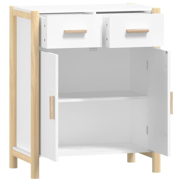 skænk 62x38x75 cm konstrueret træ hvid