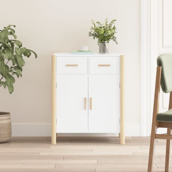 skænk 62x38x75 cm konstrueret træ hvid
