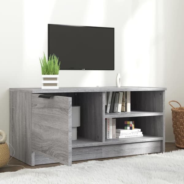 Tv-bänk grå sonoma 80x35x36,5 cm konstruerat trä