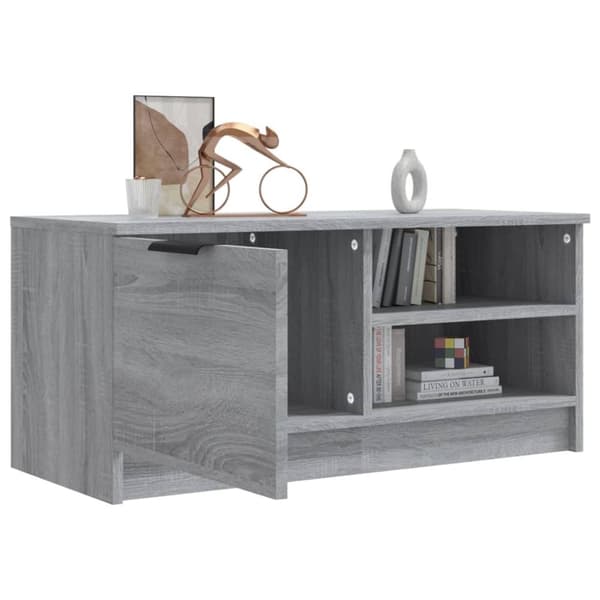 Tv-bänk grå sonoma 80x35x36,5 cm konstruerat trä