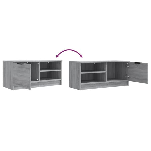 Tv-bänk grå sonoma 80x35x36,5 cm konstruerat trä