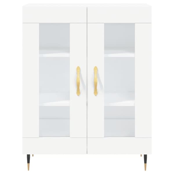 skænk 69,5x34x90 cm konstrueret træ hvid