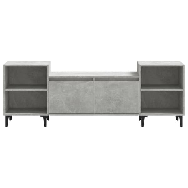 tv-bord 160x35x55 cm konstrueret træ betongrå