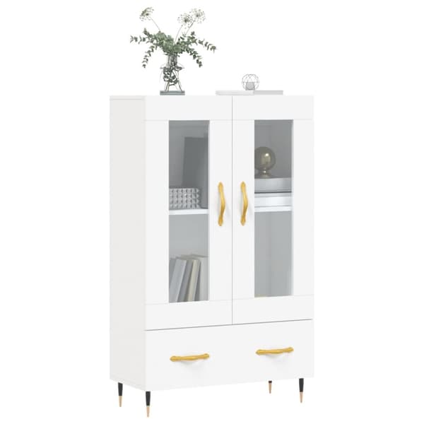 skab 69,5x31x115 cm konstrueret træ hvid