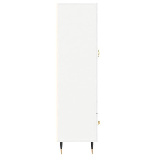 skab 69,5x31x115 cm konstrueret træ hvid