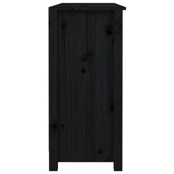 Senkki musta 100x35x74,5 cm täysi mänty