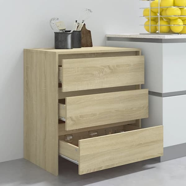 skænk 70x41x75 cm konstrueret træ sonoma-eg