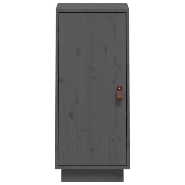 skænk 34x40x75 cm massivt fyrretræ grå