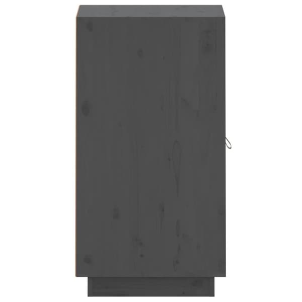 skænk 34x40x75 cm massivt fyrretræ grå