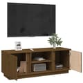 Miniatyrbillede 5 af 10: tv-bord 110x35x40,5 cm massivt fyrretræ gyldenbrun