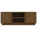 Miniatyrbillede 6 af 10: tv-bord 110x35x40,5 cm massivt fyrretræ gyldenbrun
