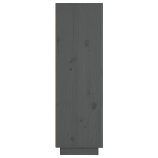 skænk 37x34x110 cm massivt fyrretræ grå