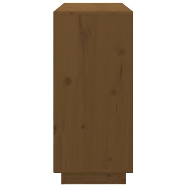 Skänk honungsbrun 111x34x75 cm massiv furu