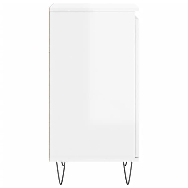 Senkit 2kpl korkeakiilto valkoinen 40x35x70 cm tekninen puu
