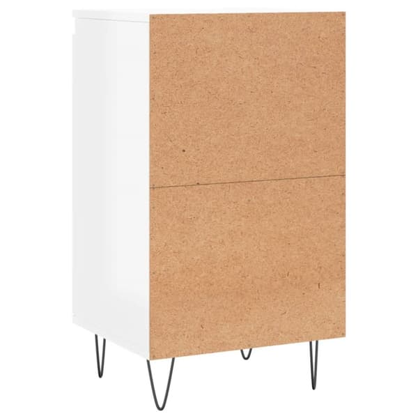Senkit 2kpl korkeakiilto valkoinen 40x35x70 cm tekninen puu