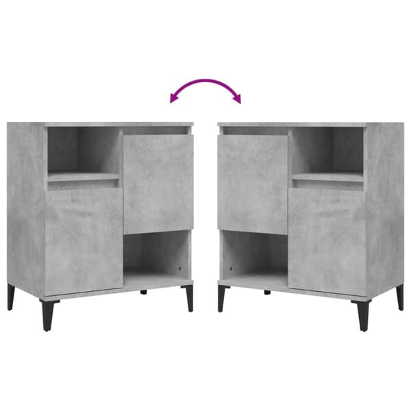 skænk 60x35x70 cm konstrueret træ betongrå