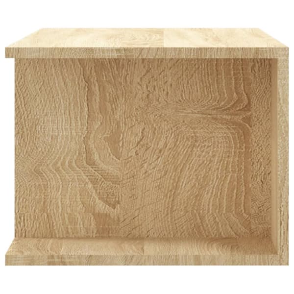 TV-bänk med LED-belysning sonoma-ek 90x39x30 cm