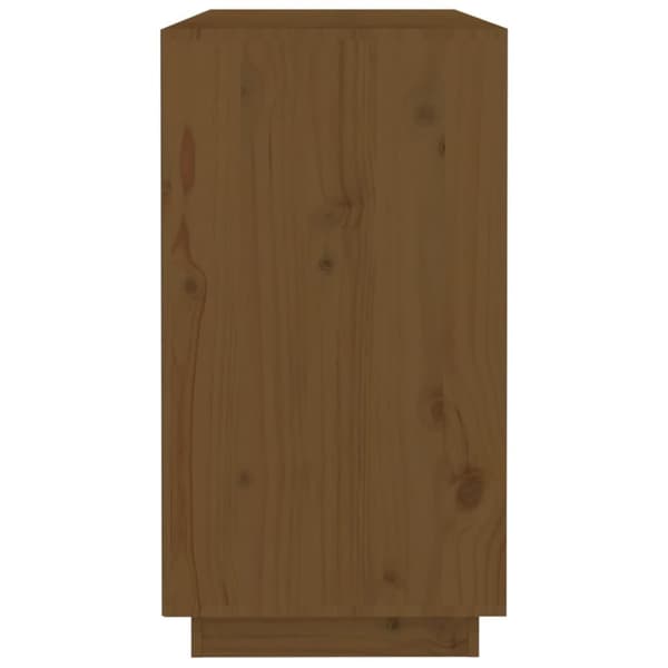 Skänk honungsbrun 100x40x75 cm massiv furu