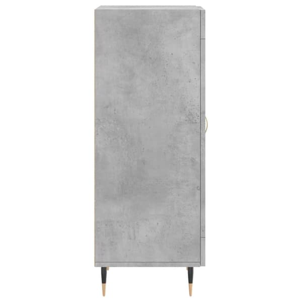 Skåp betonggrå 34,5x34x90 cm konstruerat trä