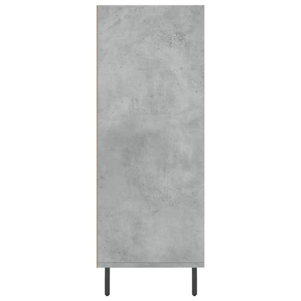 Bokhylla betonggrå 69,5x32,5x90 cm konstruerat trä