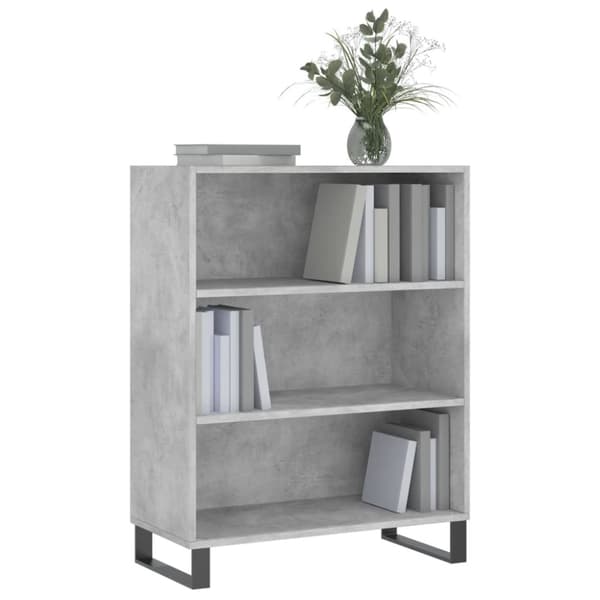 skab 69,5x32,5x90 cm konstrueret træ betongrå