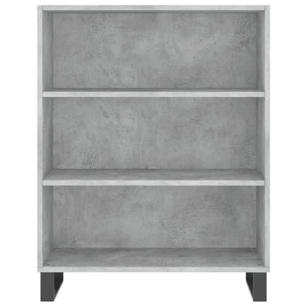 skab 69,5x32,5x90 cm konstrueret træ betongrå