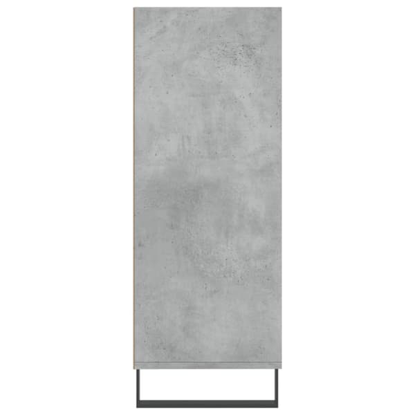 skab 69,5x32,5x90 cm konstrueret træ betongrå